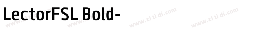 LectorFSL Bold字体转换